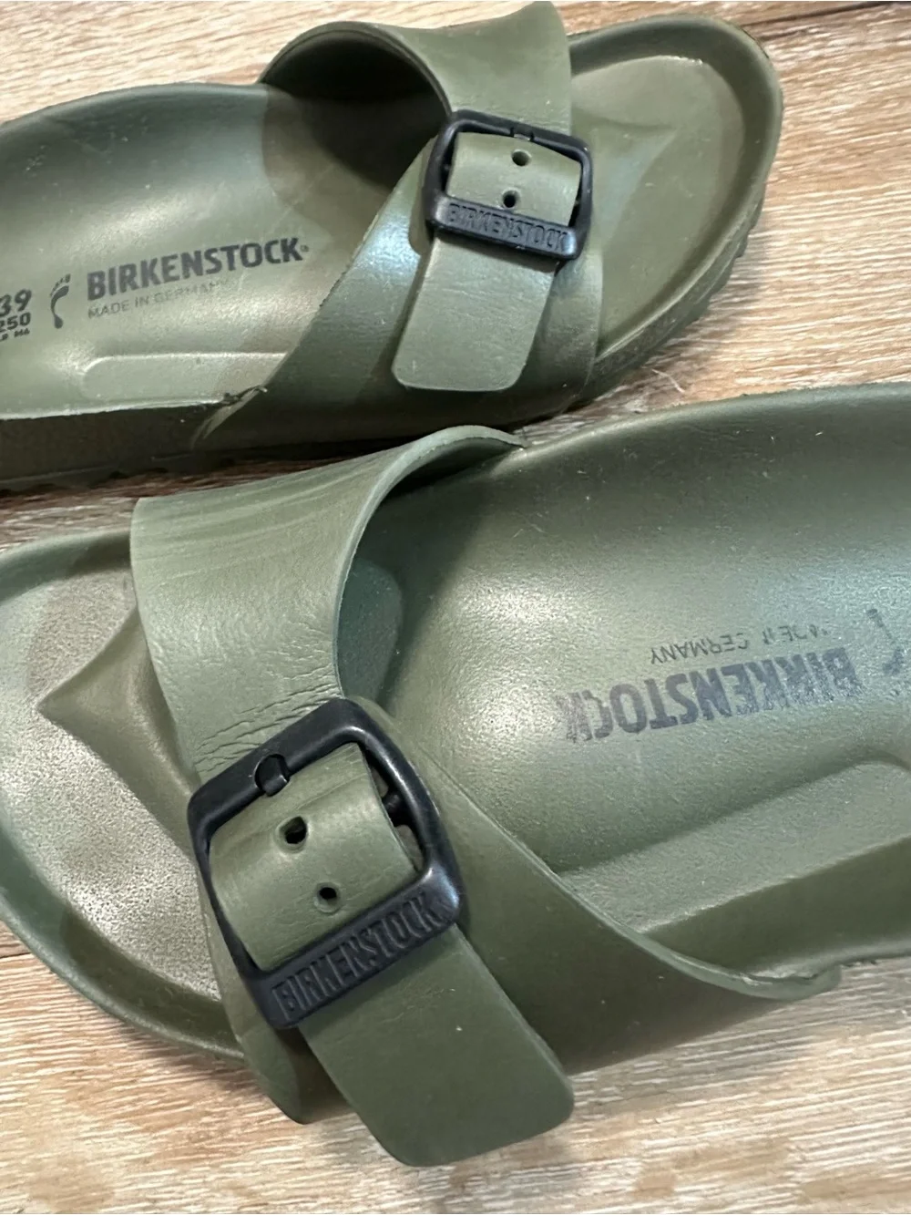 Birkenstock EVA Madrid Slide Sandals - Olive